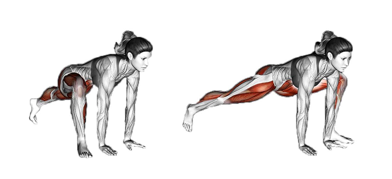 How to Do Plank with alternate lunges